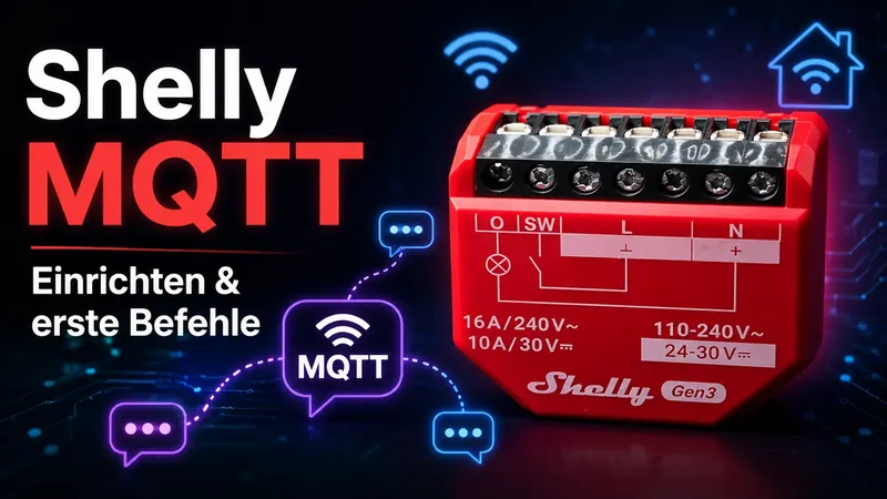 Shelly MQTT einrichten und erste Befehle nutzen