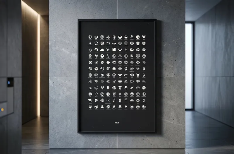 Star Wars Symbols Poster: Die Galaxis als Wappenkunde