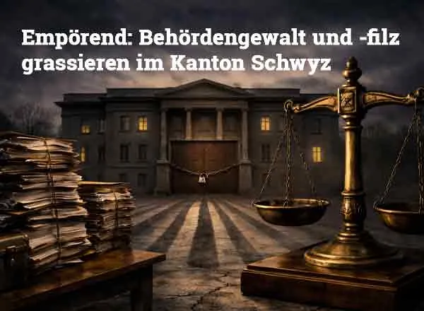 Empörend: Behördengewalt und -filz grassieren im Kanton Schwyz