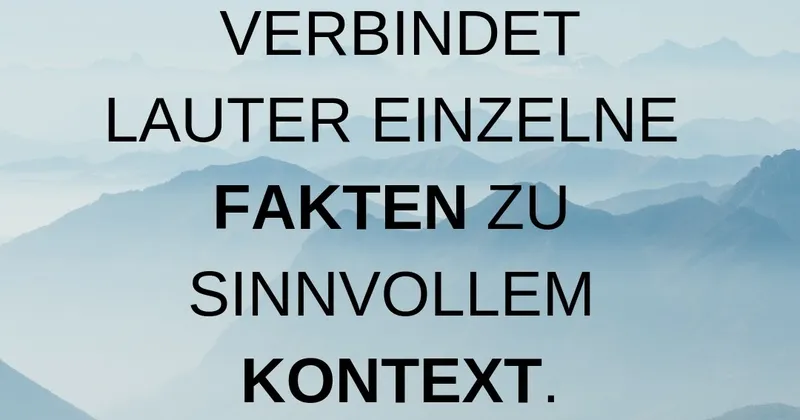 Die Geschichte dahinter verstehen