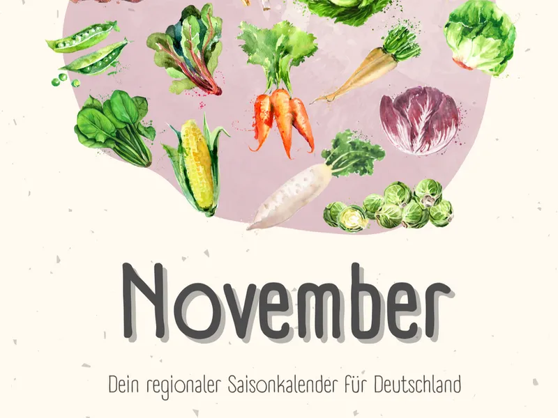 Saisonales Obst und Gemüse - 3 Rezepte für den November