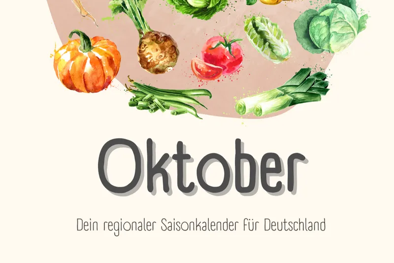 Saisonales Obst und Gemüse - 3 Rezepte für den Oktober