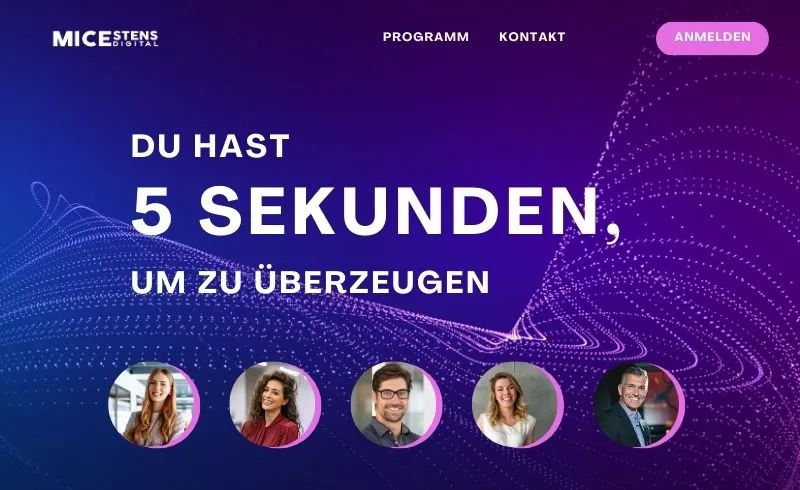 Event-Landingpages: In 5 Sekunden überzeugen & nachhaltig konvertieren