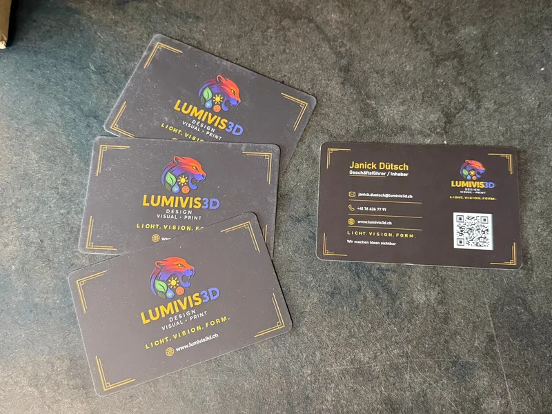 Starke Visitenkarten für Lumivis 3D