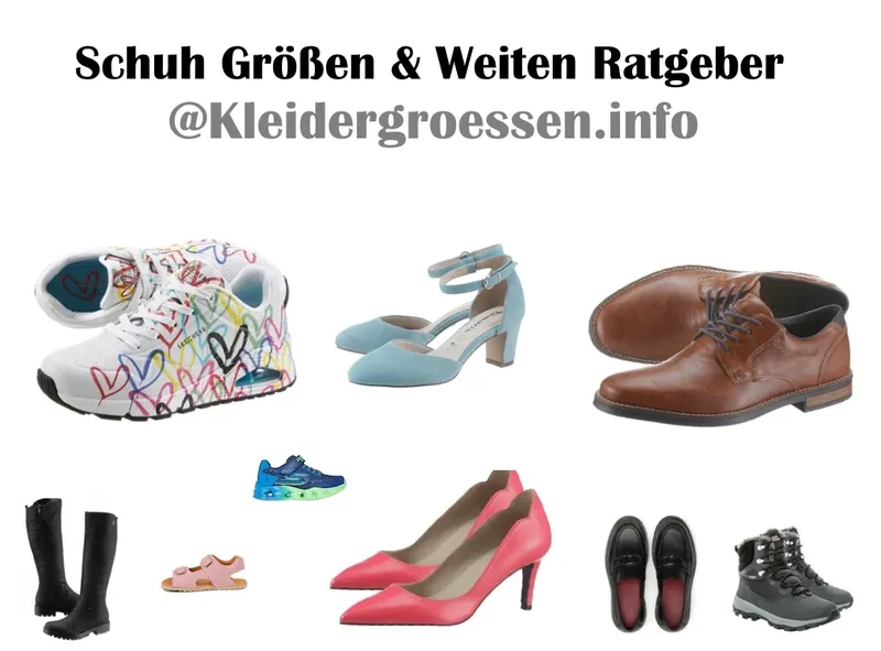 Schuhgrößen & Schuhweiten