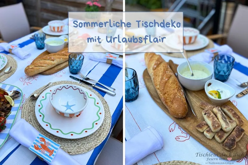 Maritime Tischdeko für den Sommer – so gestaltest du eine stilvolle Tafel im Küstenlook