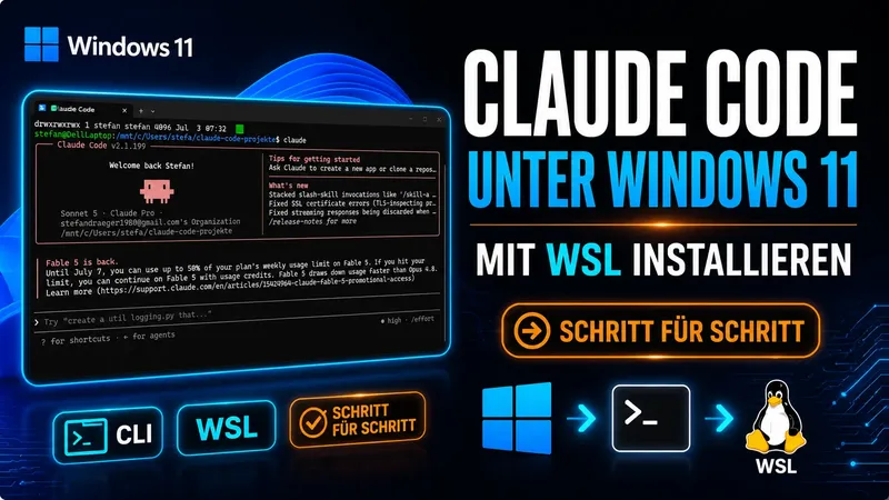 Claude Code unter Windows 11 mit WSL installieren – Schritt für Schritt