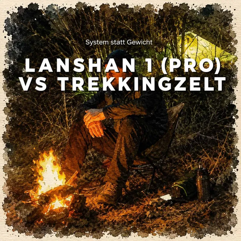 Bikepacking Zelt: Lanshan 1 (Pro) vs Trekkingzelt