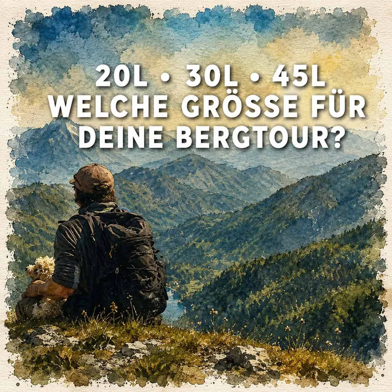 Rucksack Größe wählen: 20L, 30L oder 45L für Bergtouren?