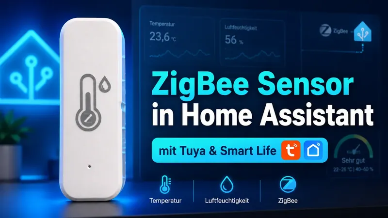 Tuya ZigBee-Temperatursensor in Home Assistant einrichten