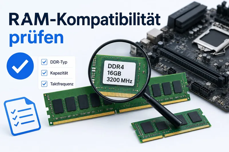 RAM-Kompatibilität prüfen: So findest du passenden Arbeitsspeicher