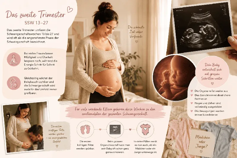 Schwangerschaft 2. Trimester: Von Fernreisen, emotionalen Meilensteinen und dem Gender-Reveal