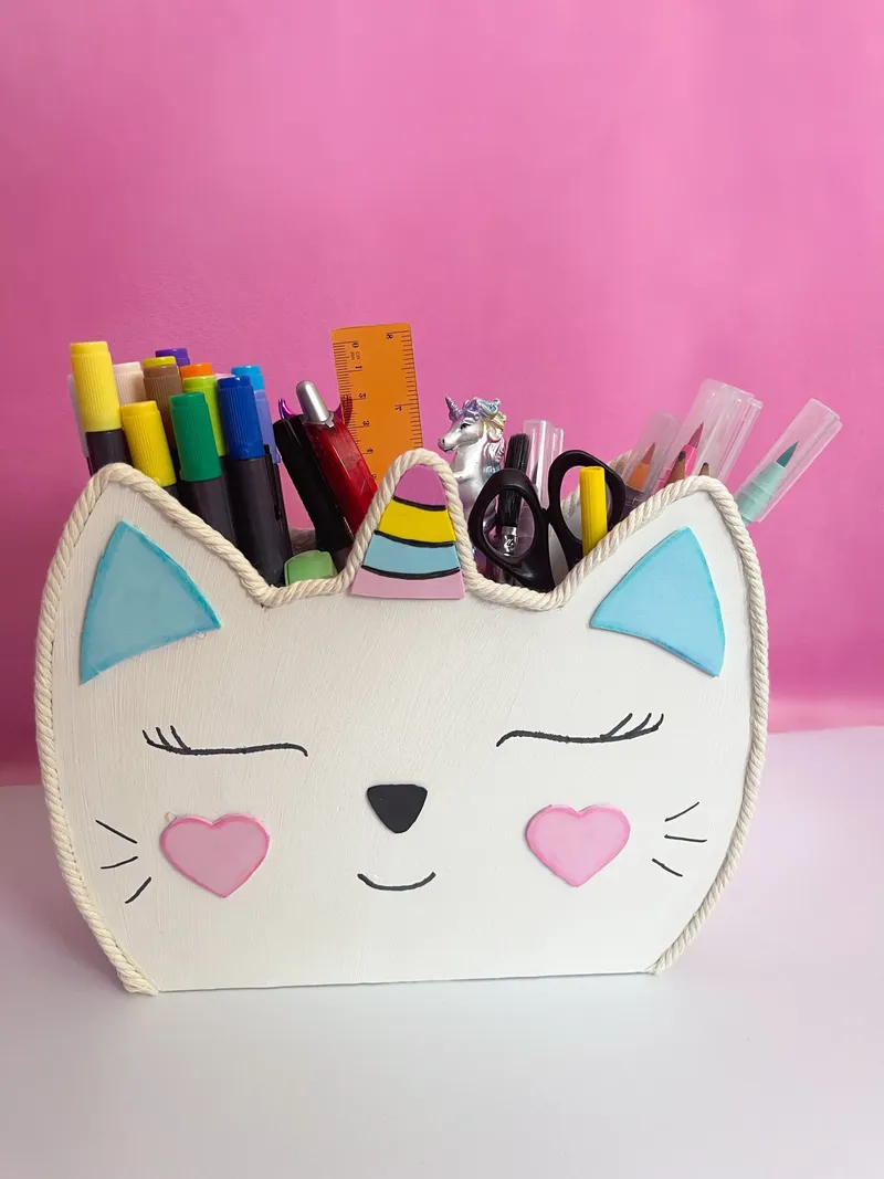 DIY Stiftehalter -Süßes Utensilo für den Schreibtisch