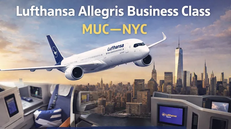 Lufthansa Allegris Business Class nach New York Erfahrungen & Review