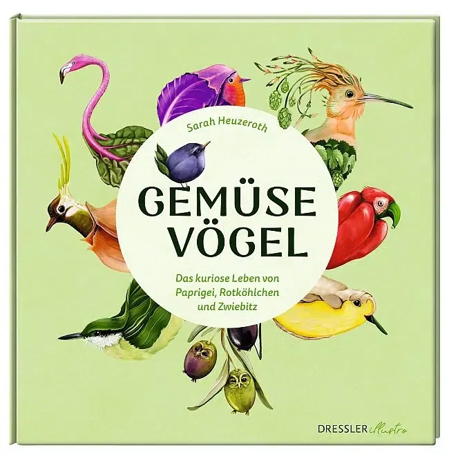[Rezension] Gemüsevögel – Sarah Heuzeroth  Kreative Vogelkunde: Wo Natur auf Kunst trifft – 30 originelle Gemüsevögel