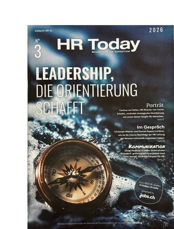 B2B Social Media Studie für HR in der Schweiz: HR Today 03/2026