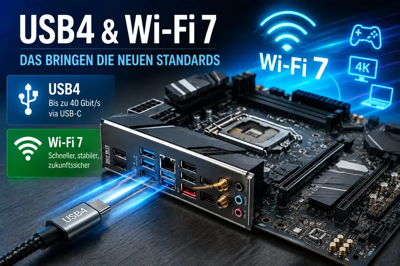 USB4 & Wi-Fi 7 auf dem Mainboard: Brauchst du die neuen Anschlüsse wirklich?