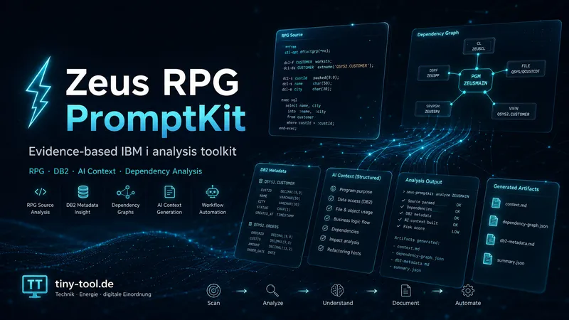 Zeus RPG PromptKit – Evidence-First Analysis for IBM i, RPG, and Long-Lived Legacy Systems