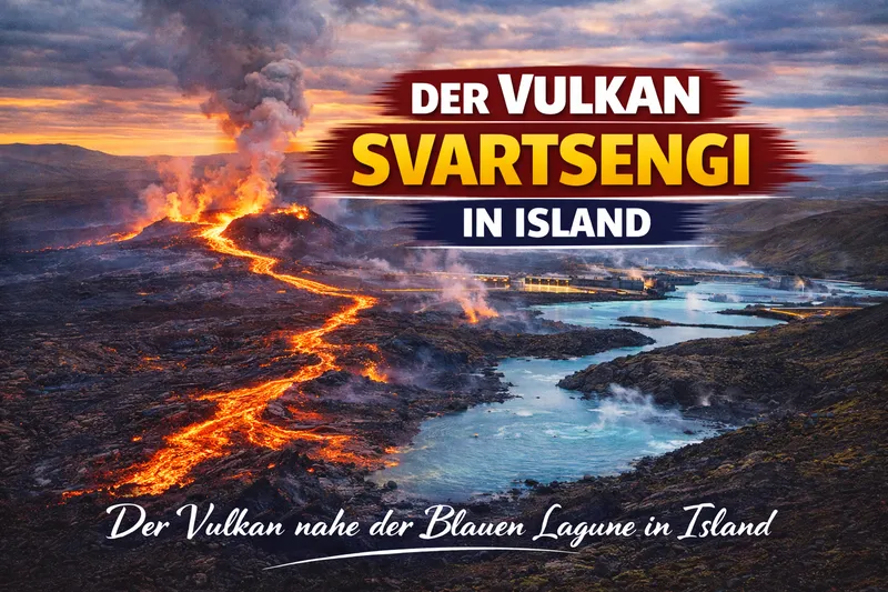 Der Vulkan Svartsengi in Island - Ein fesselndes Abenteuer in die Vulkanlandschaft
