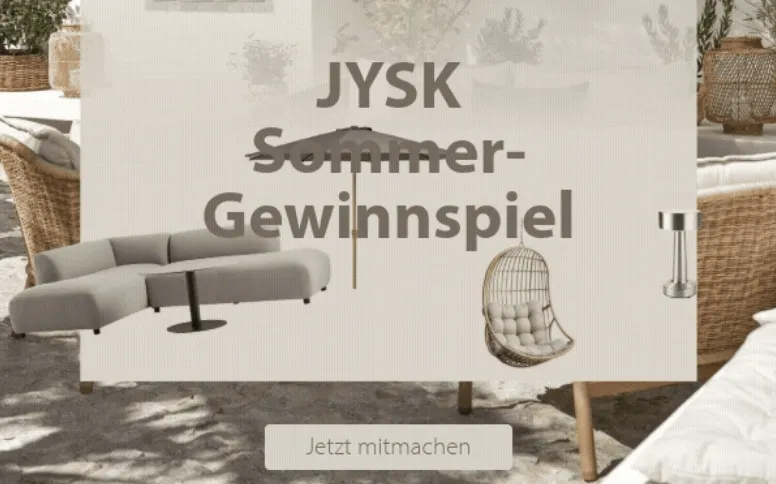 JYSK Geschenkkarten gewinnen