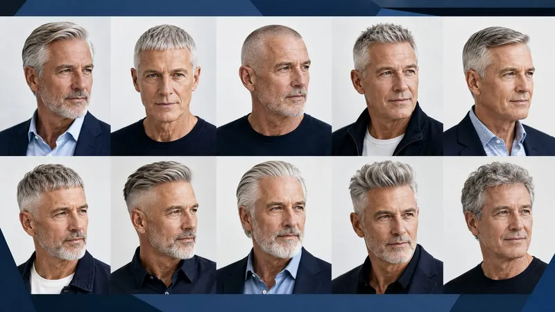 10 zeitlose Männerfrisuren für graue und weiße Haare