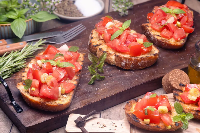 Bruschetta mit Tomaten – das einfache Original