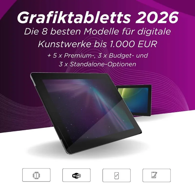 Grafiktabletts 2026: Die 8 besten Modelle für digitale Kunstwerke (von Profis getestet)