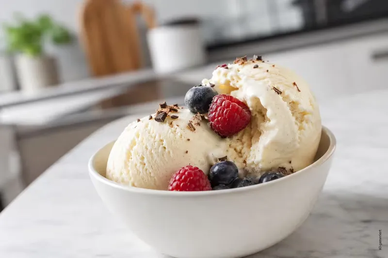 Protein-Eis ohne Zucker selber machen – ohne Eismaschine