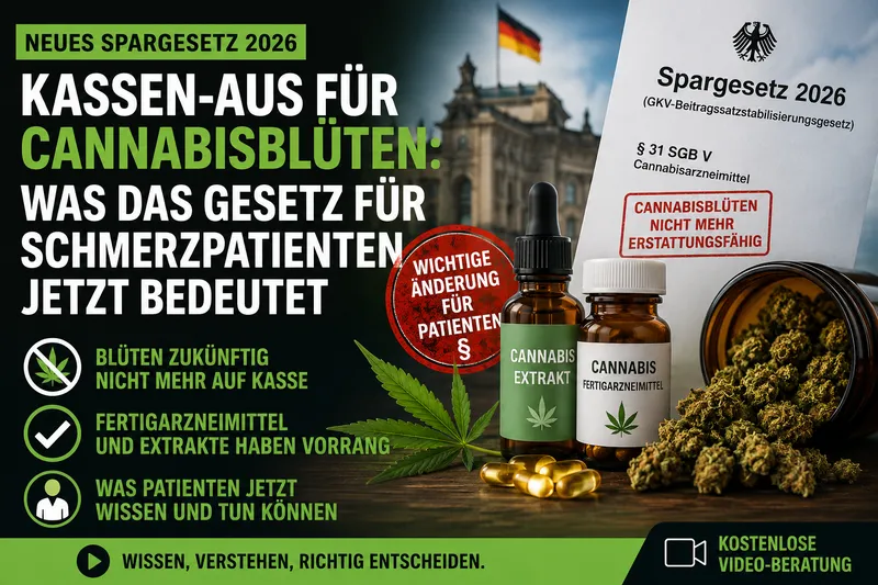 Kassen-Aus für Cannabisblüten: Was das neue Gesetz für Schmerzpatienten jetzt bedeutet
