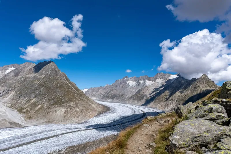 Tageswanderung am Aletschgletscher | Schweizer Alpen