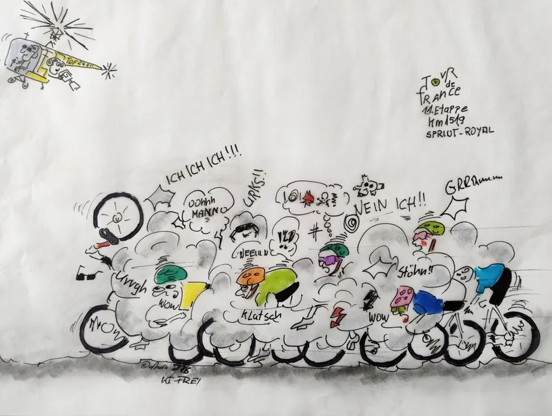 Mittwoch, 15. Juli 2026 11. Etappe: Vichy – Nevers (161 km) Auf dem Weg vom Thermalbadeort Vichy durch das Tal der Allier hinauf nach Nevers an der Loire wird es bei zwei Zwischensprints schon Gelegenheit zum Punkten geben. Der Parcours bietet keine großen Schwierigkeiten, sodass sich wieder den Teams der starken Sprinter die Chance bietet, zum Ende der Etappe das Szenario zu bestimmen.