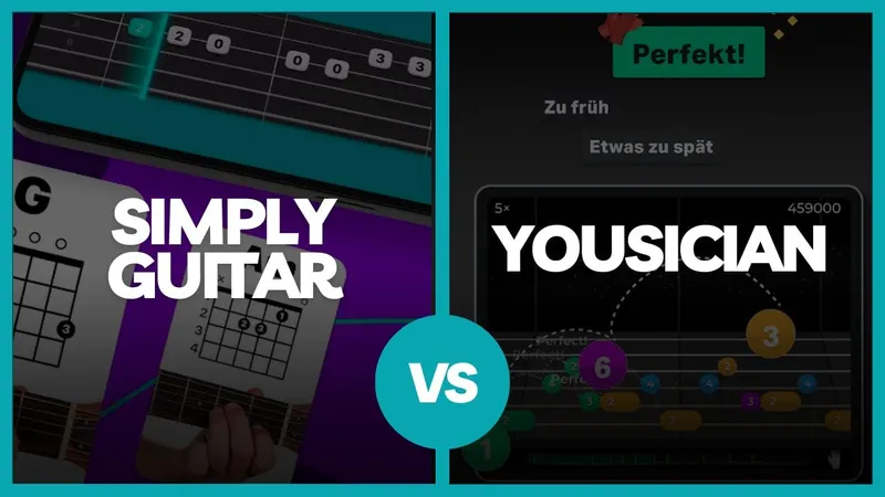 Simply Guitar oder Yousician – Welches ist die bessere App zum Gitarre lernen?