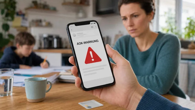 Gefälschte AOK-Mail: Vorsicht vor angeblichem Austausch der Gesundheitskarte