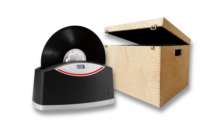 Knosti Woodline Ultrasonic: Aufbewahrungsbox fürs Schallplattenwaschsystem