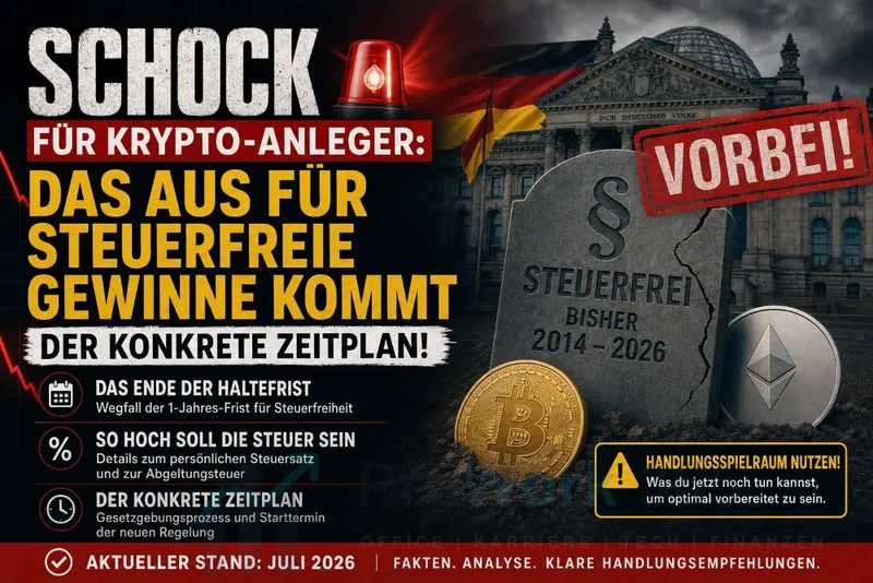 Schock für Krypto-Anleger: Das Aus für steuerfreie Gewinne kommt