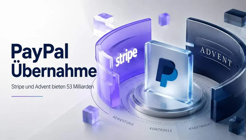 PayPal Übernahme: Stripe und Advent bieten 53 Milliarden US-Dollar