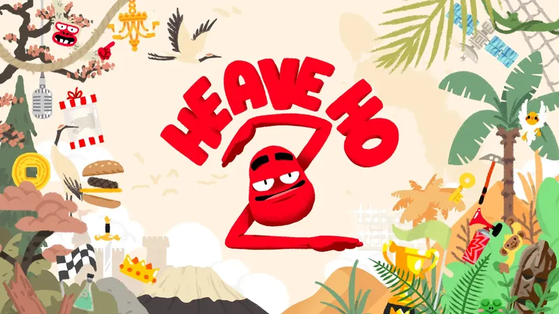 Heave Ho 2, ein chaotisches Koop-Partyspiel wie kein anderes, schwingt sich HEUTE auf PC und Nintendo-Konsolen!