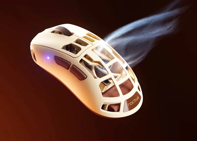 Pulsar Feinmann F01 Noctua Edition: Gaming-Maus mit Lüfter