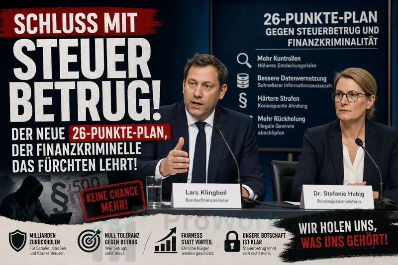 Der neue 26-Punkte-Plan, der Finanzkriminelle das Fürchten lehrt!