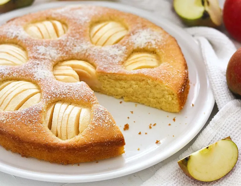 Versunkener Apfelkuchen – schnell und einfach