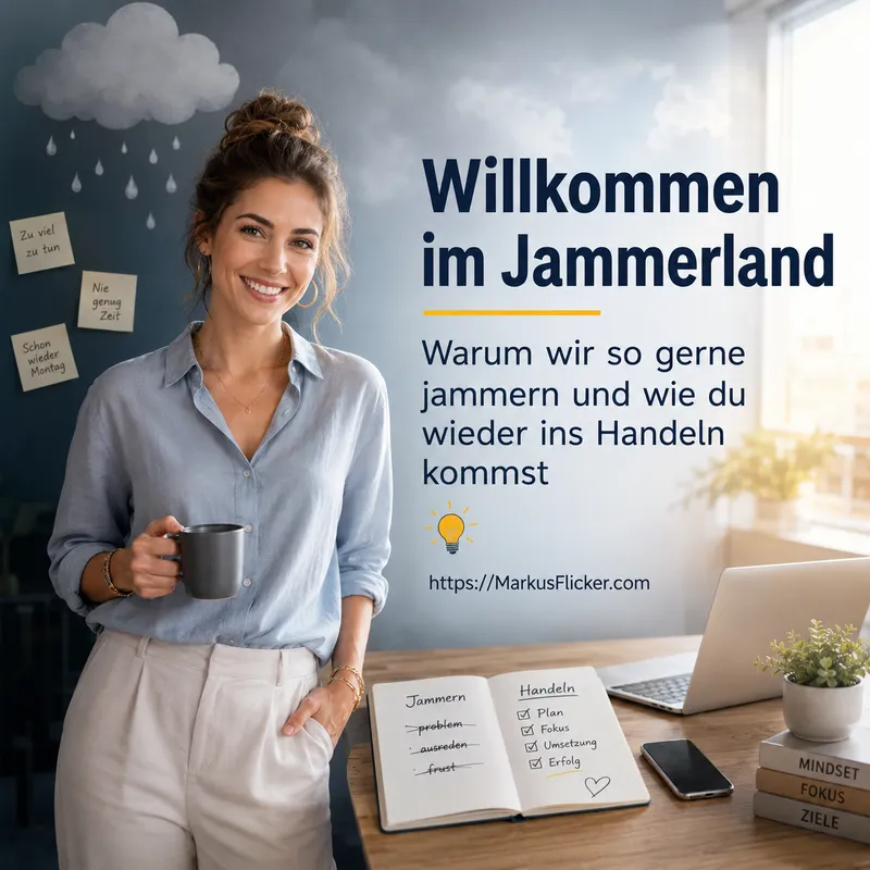 Willkommen im Jammerland: Warum wir so gerne jammern und wie du wieder ins Handeln kommst