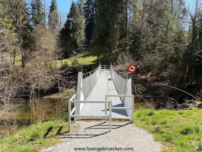 Hängebrücke Posat zwischen Autigny und Gibloux (FR 2026)