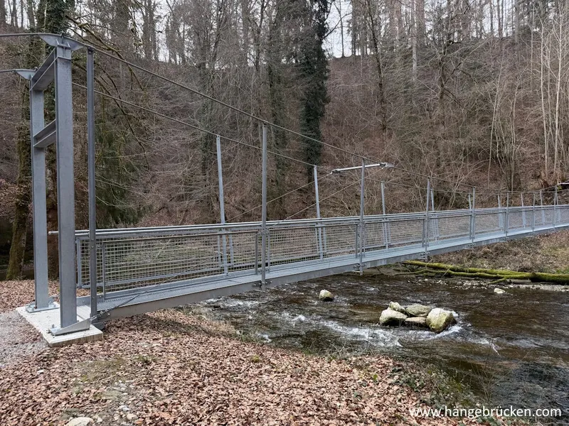 Brücke über die Glâne – Hängebrücke Westschweiz (FR)