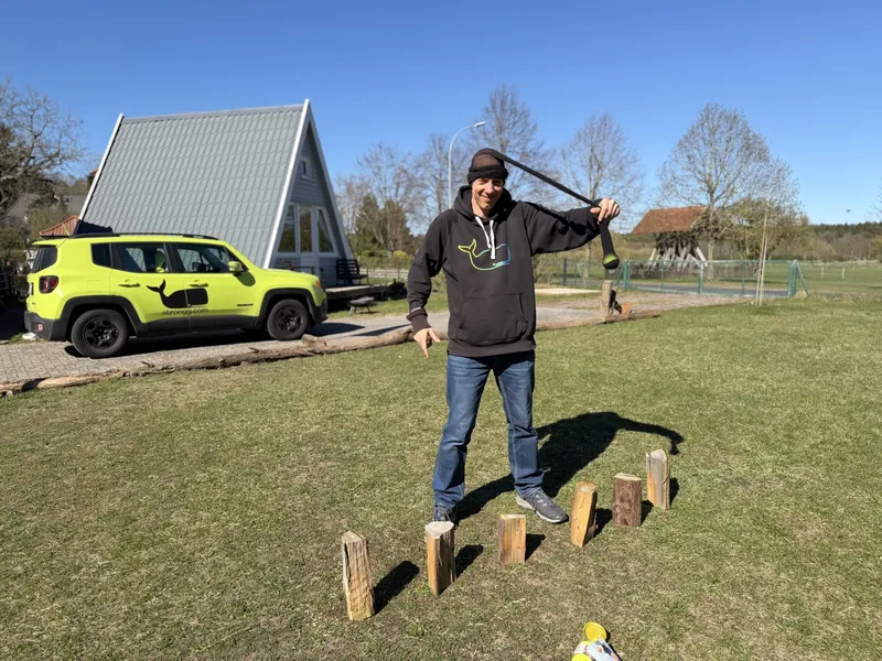 Strumpfhosen Bowling ausprobiert