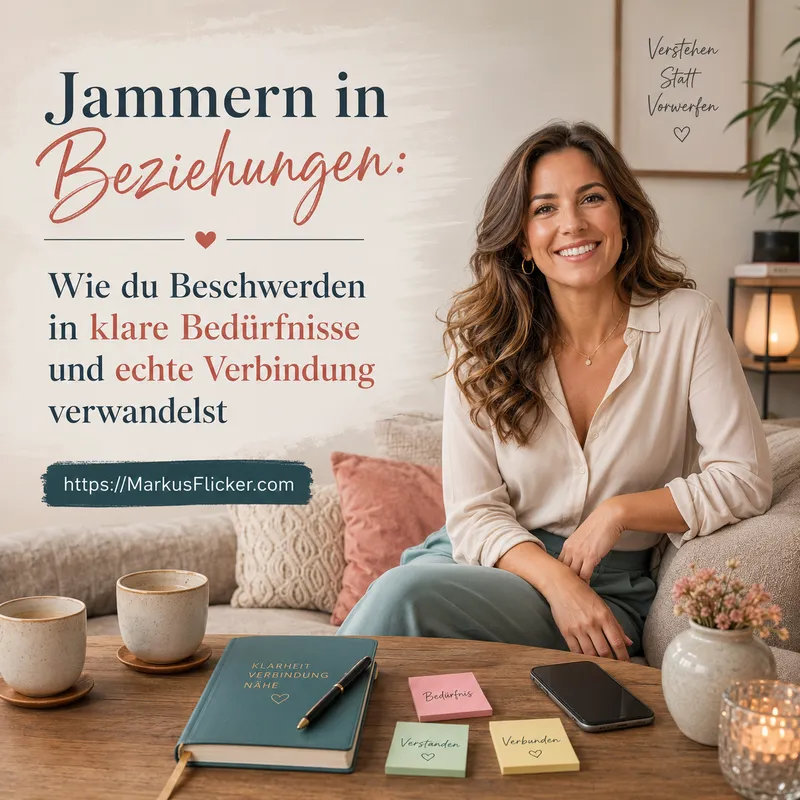 Jammern in Beziehungen: Wie du Beschwerden in klare Bedürfnisse und echte Verbindung verwandelst
