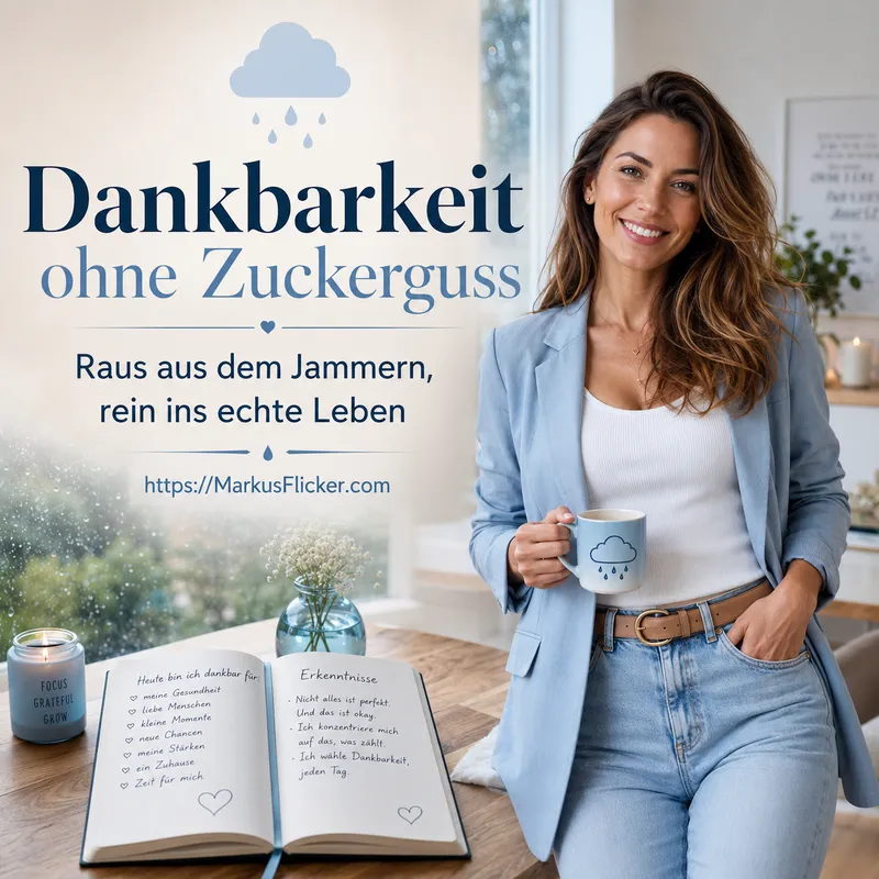 Dankbarkeit ohne Zuckerguss: Raus aus dem Jammern, rein ins echte Leben