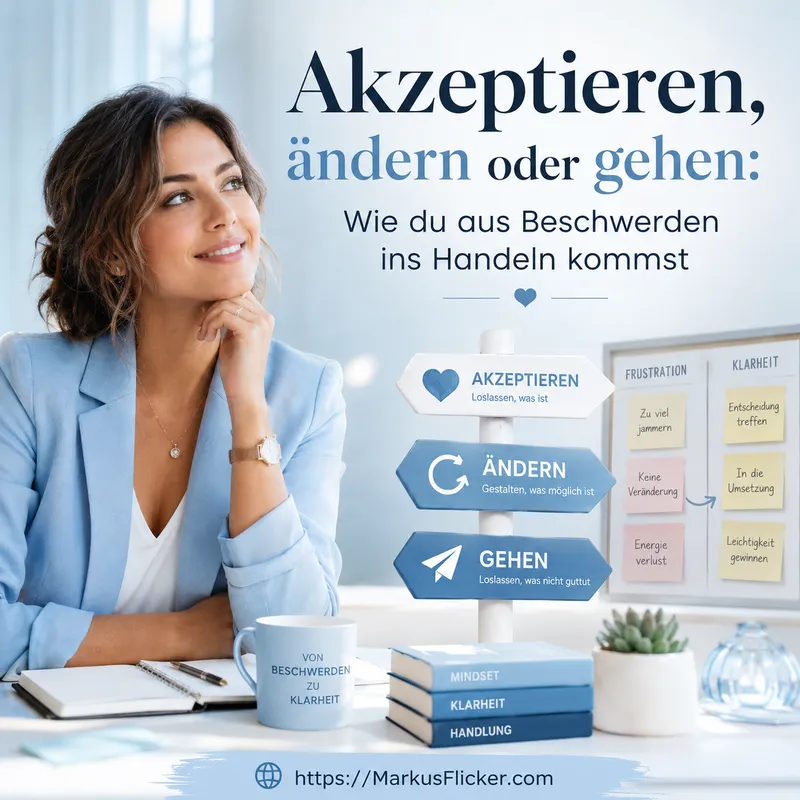 Akzeptieren, ändern oder gehen: Wie du aus Beschwerden ins Handeln kommst