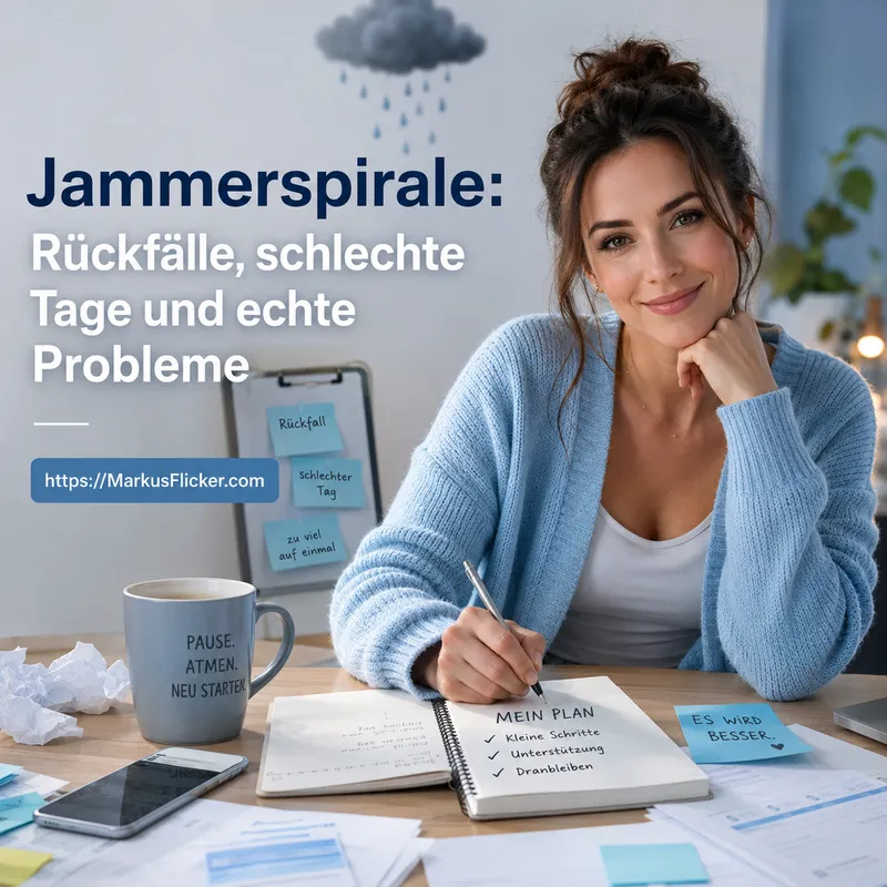 Jammerspirale: Rückfälle, schlechte Tage und echte Probleme