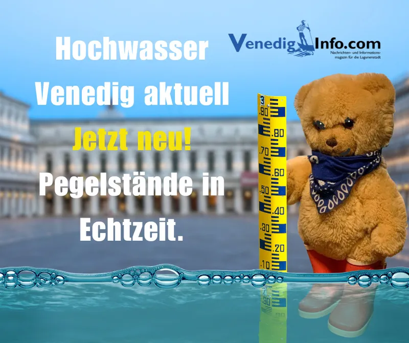 Hochwasser Venedig aktuell – Pegelstände in Echtzeit.