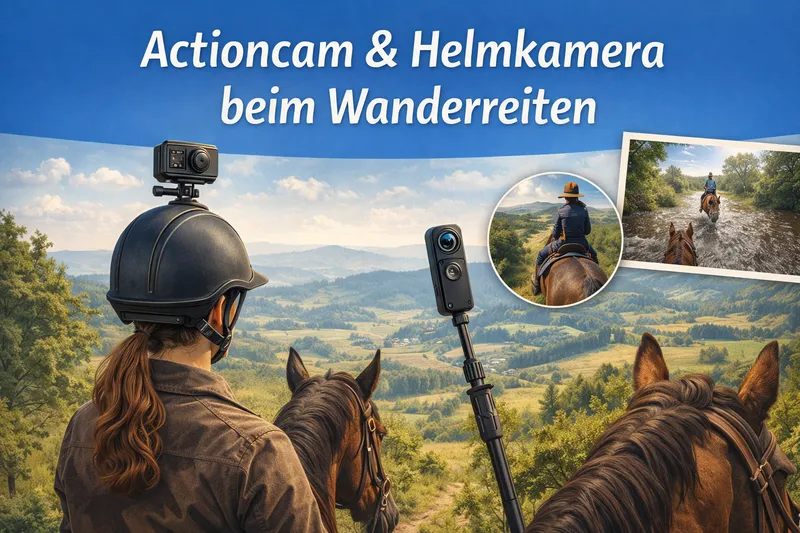 Filmen beim Wanderreiten mit Actioncam und Helmkamera